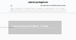 Desktop Screenshot of cataract-portugal.com