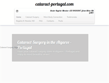 Tablet Screenshot of cataract-portugal.com